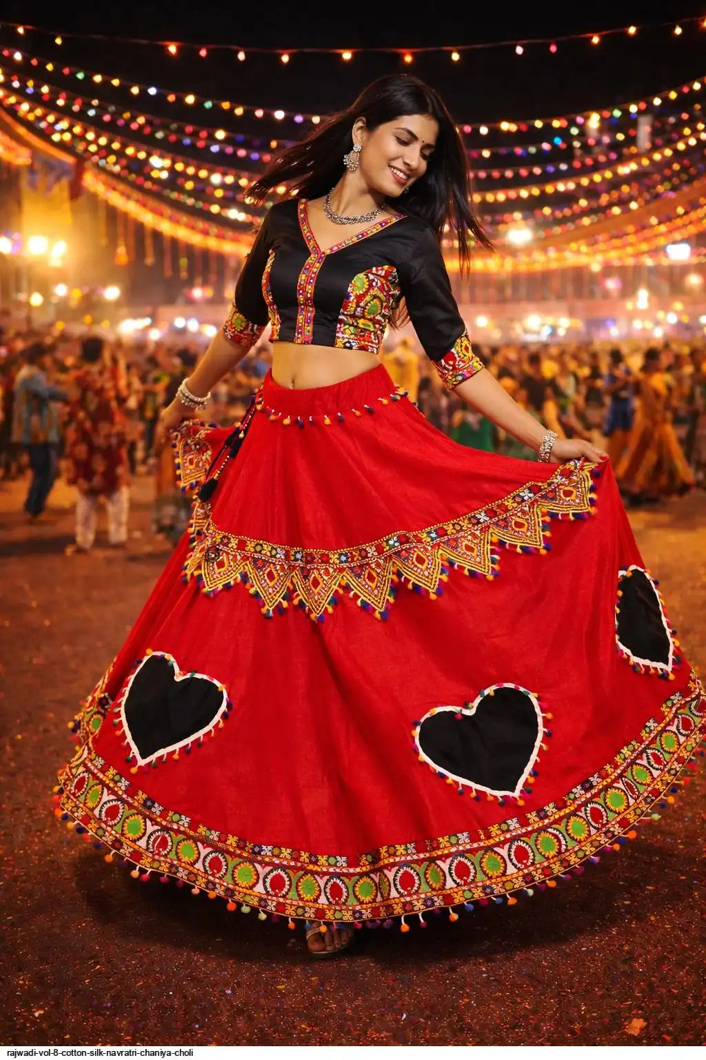 RAJWADI VOL 8 COTTON SILK NAVRATRI CHANIYA CHOLI