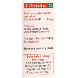 Glimda 2Mg Strip Of 10 Tablets