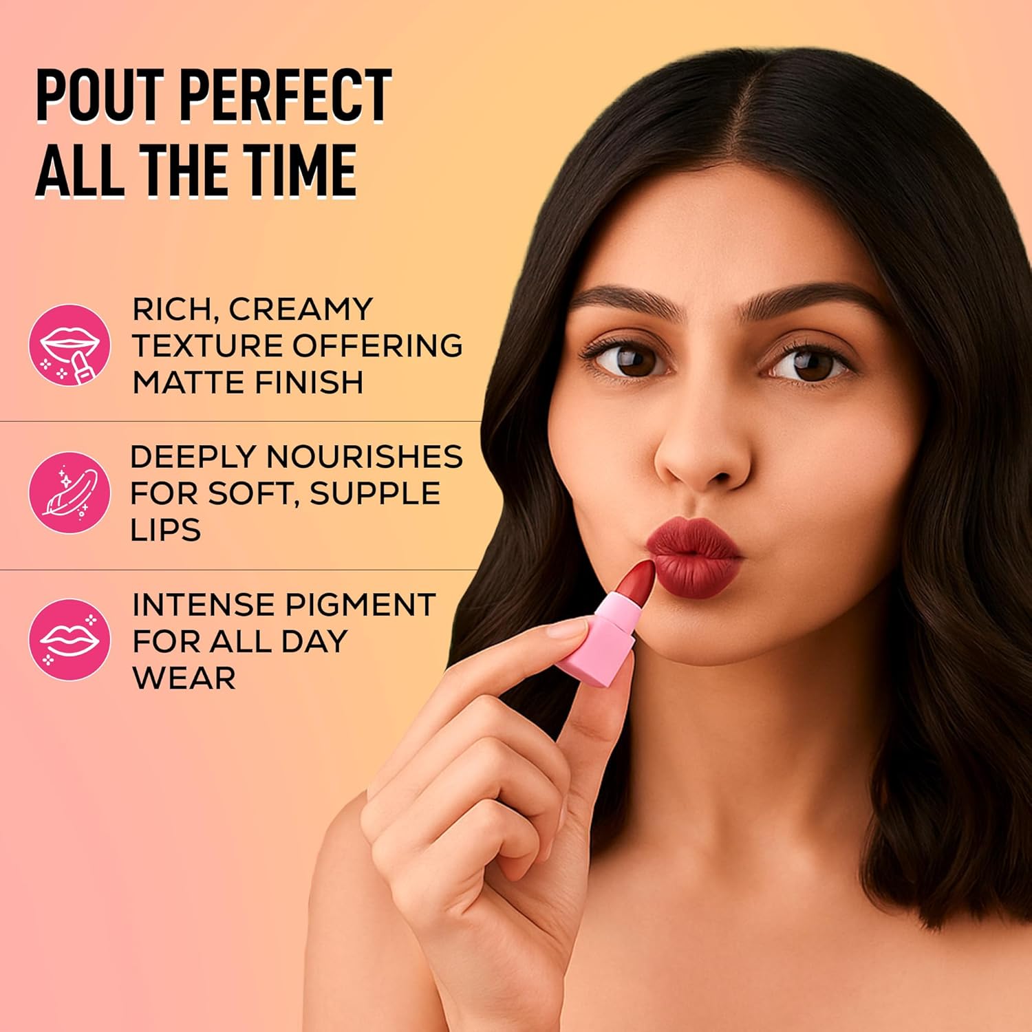 RENEE Everyday Dozen Pout Mini Lipsticks | Creamy Texture, Matte Finish, Long-Lasting | With Shea Butter, Almond Oil & Vitamin E | Hydrates & Softens Lips | Travel-Friendly, Set of 12 | 14.4 g