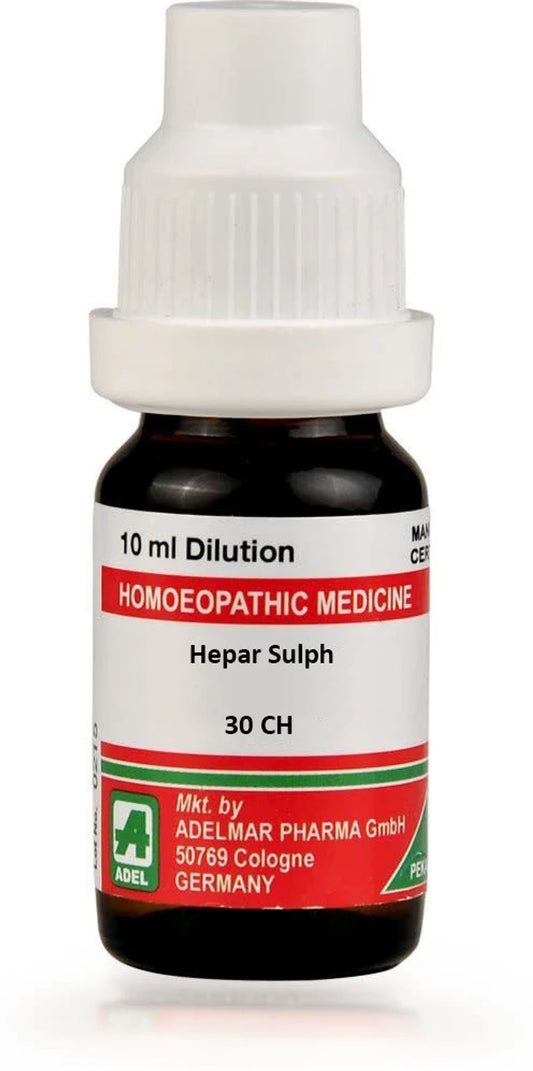 Adel Homeopathy Hepar Sulph Dilution - 10 ml - 30 CH