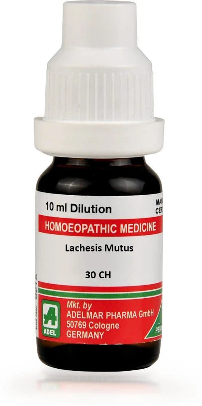 Adel Homeopathy Lachesis Mutus Dilution - 30 CH - 10 ml