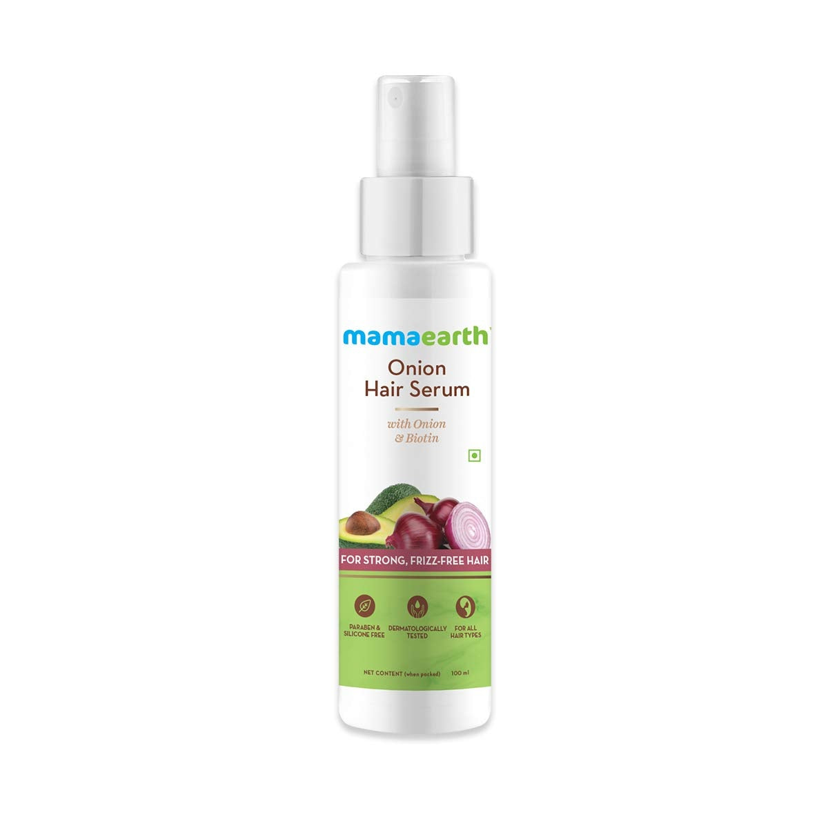 Mamaearth Onion Hair Serum with Biotin | Frizz-Free Hair | 100 ml