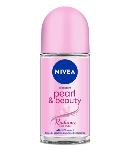 Nivea Deodorant Roll On Pearl & Beauty Radiance For Eventoned Smooth & Beautiful Underarms - 50 ml