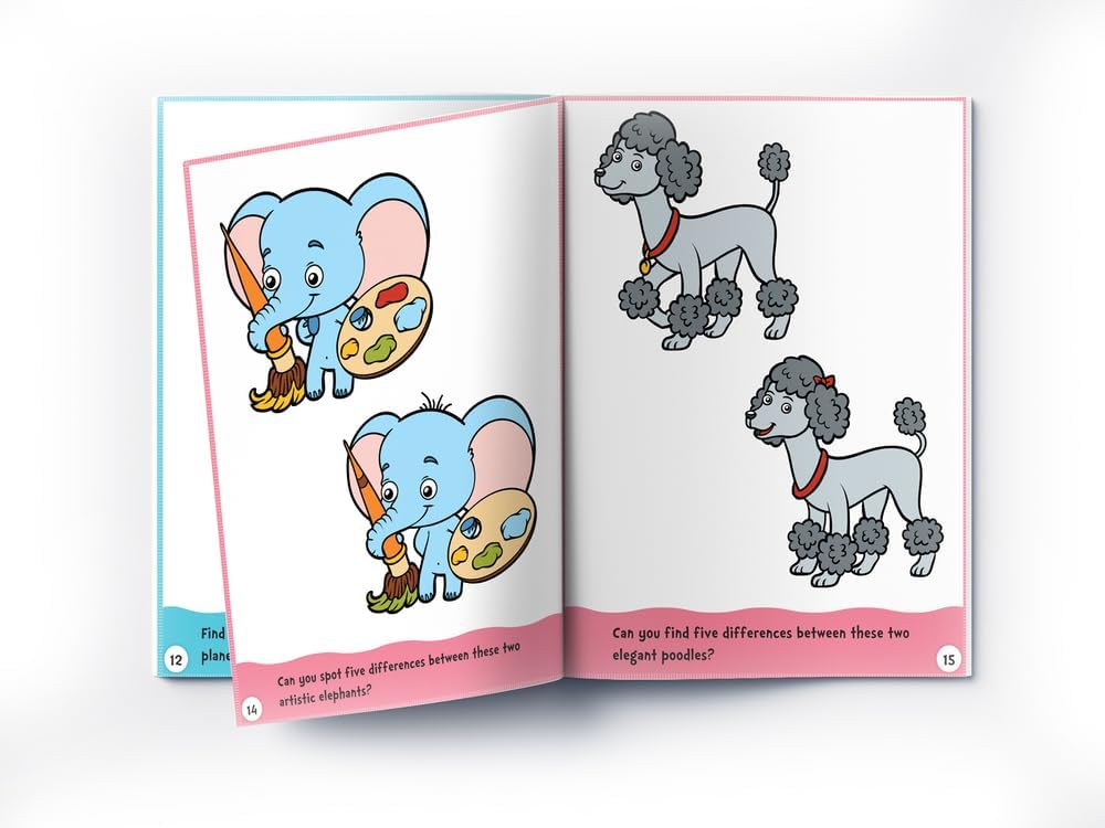 Spot the Difference: First Fun Activity Book for Kids | Boost Focus & Observation Skills | Paperback