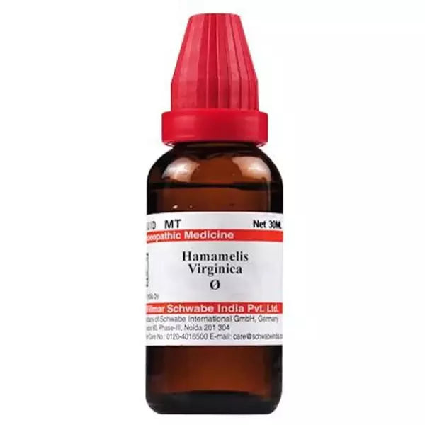 Dr Willmar Schwabe India Hamamelis Virginica Mother Tincture 1X (Q) (30ml) for Piles Back Pain swelling