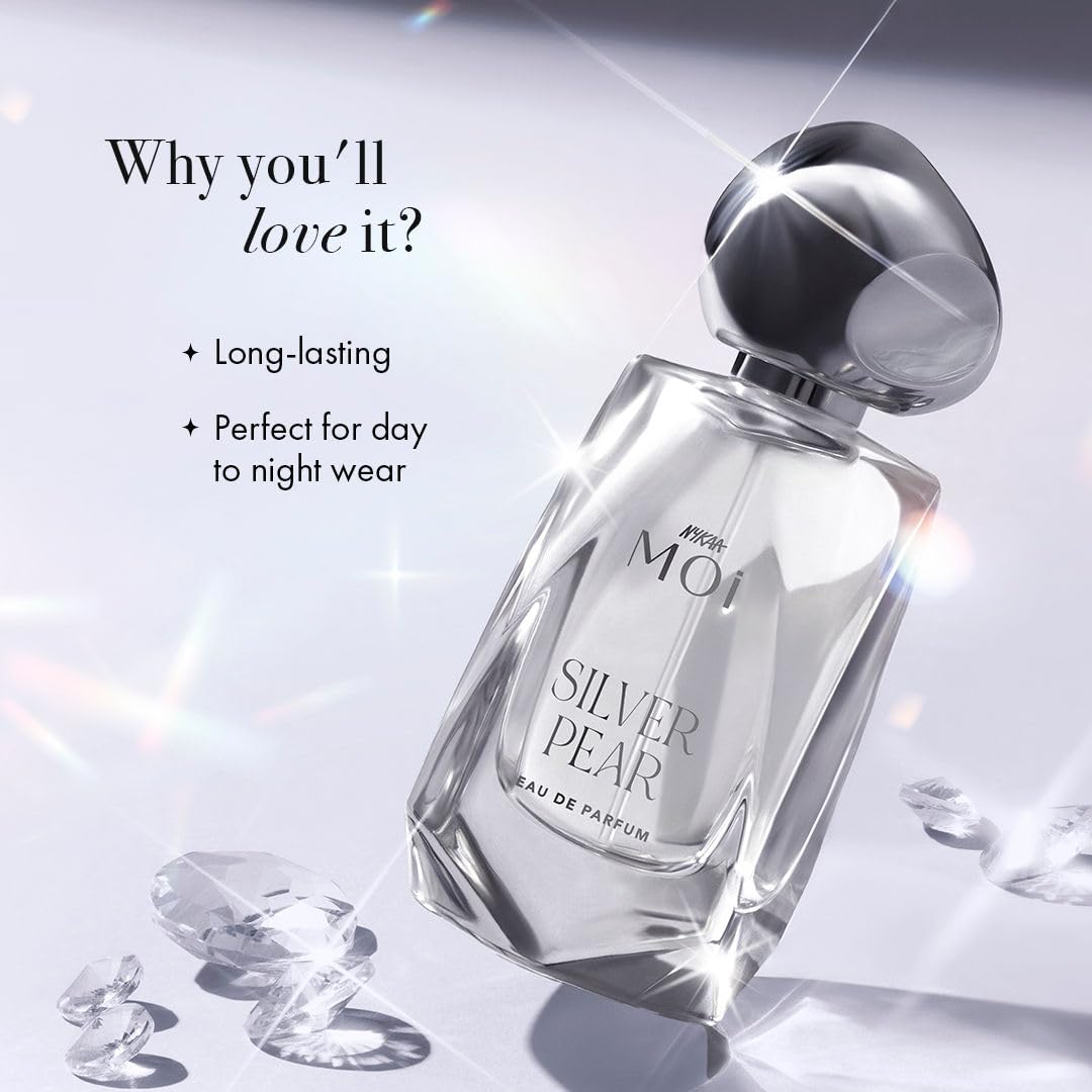 Nykaa Silver Pear EDP 50ml | Fruity Floral Scent for Women |