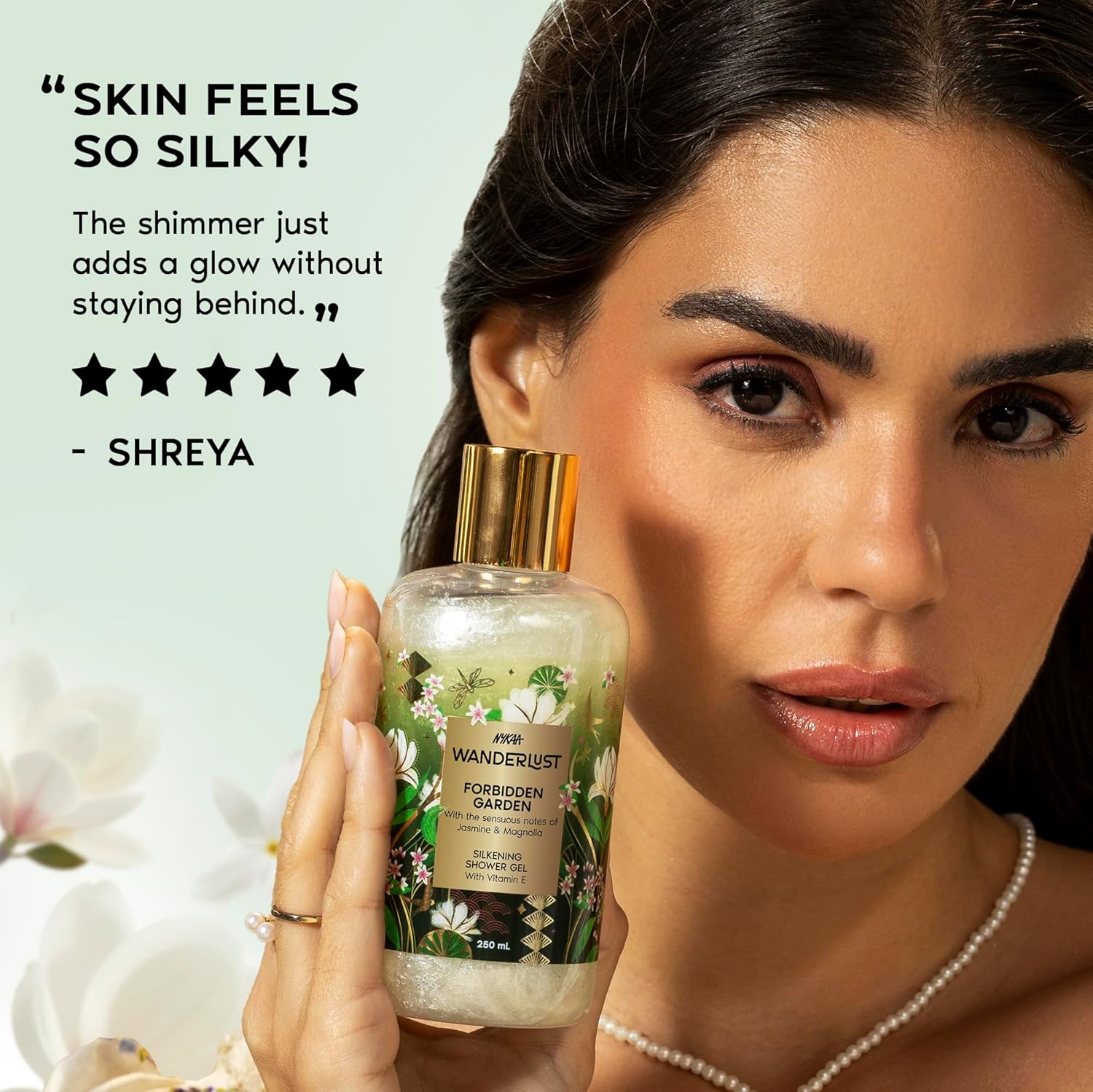 Nykaa Wanderlust Forbidden Garden Body Wash for Women | Hydrating & Barrier Repair with Vitamin E & Glycerine | Gentle Cleanser for Nourished, Refreshing Skin | 250ml | Paraben-Free & Vegan