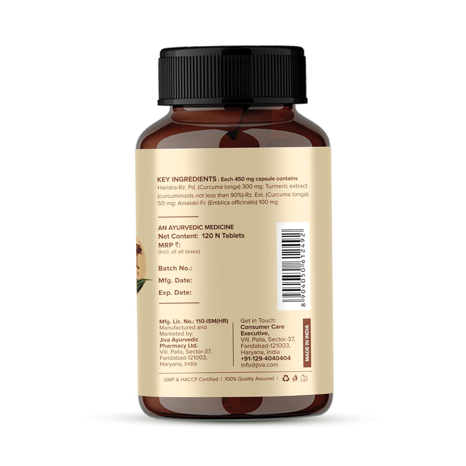 Jiva Ayurveda Turmeric Capsule – 60 Capsules For Immunity and Overall Health, blood sugar levels