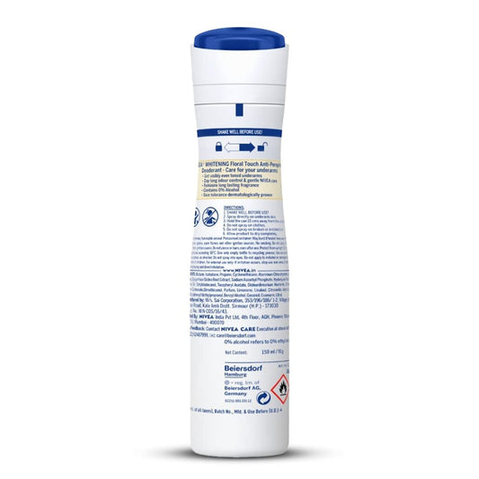NIVEA Deodorant, Whitening Floral for Women, 150ml