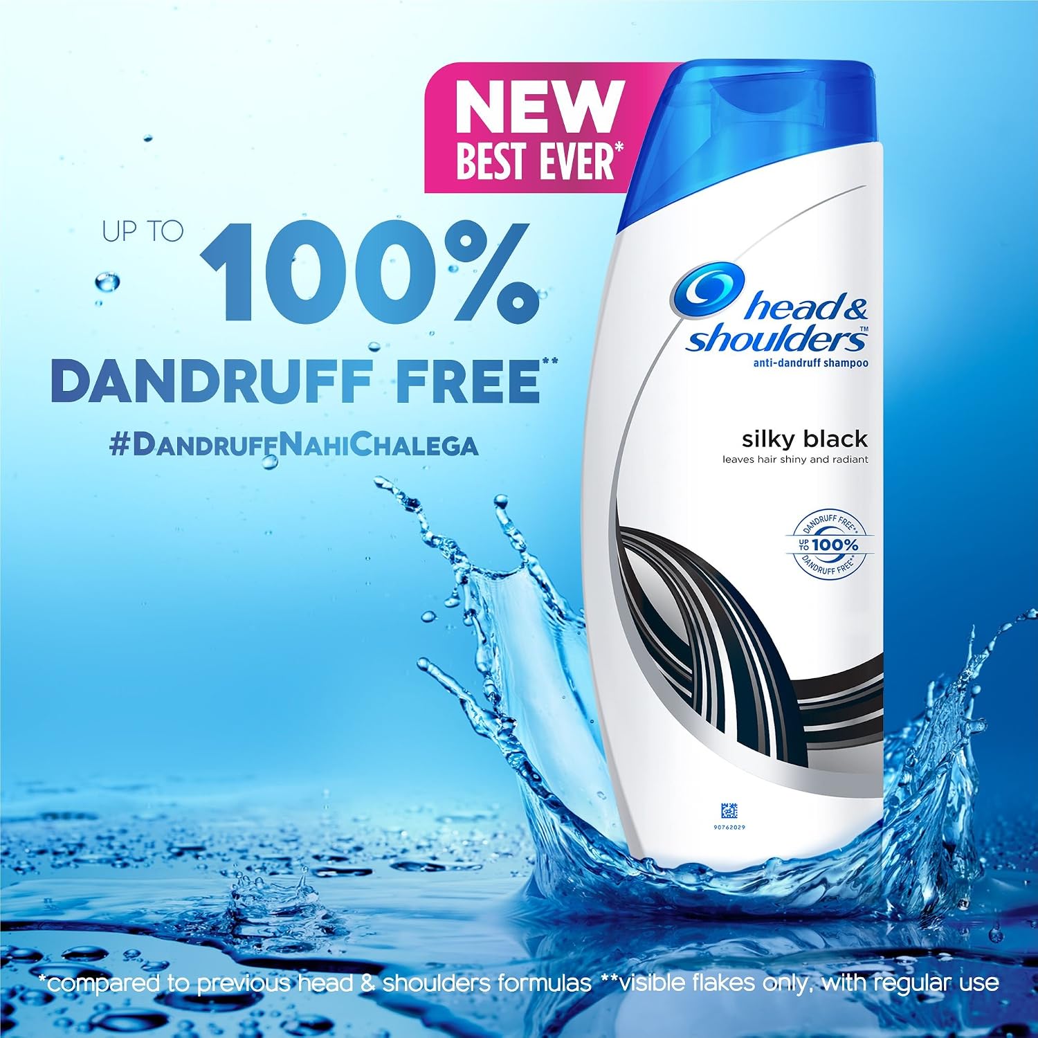 Head & Shoulders Shampoo Silky Black, 340ml