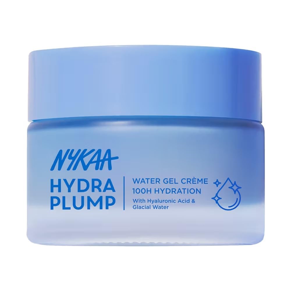 Nykaa Skin Hydra Plump Water Gel Creme Moisturiser, 100Hr Hydration, for Normal, Dry & Combination Skin, 50ml