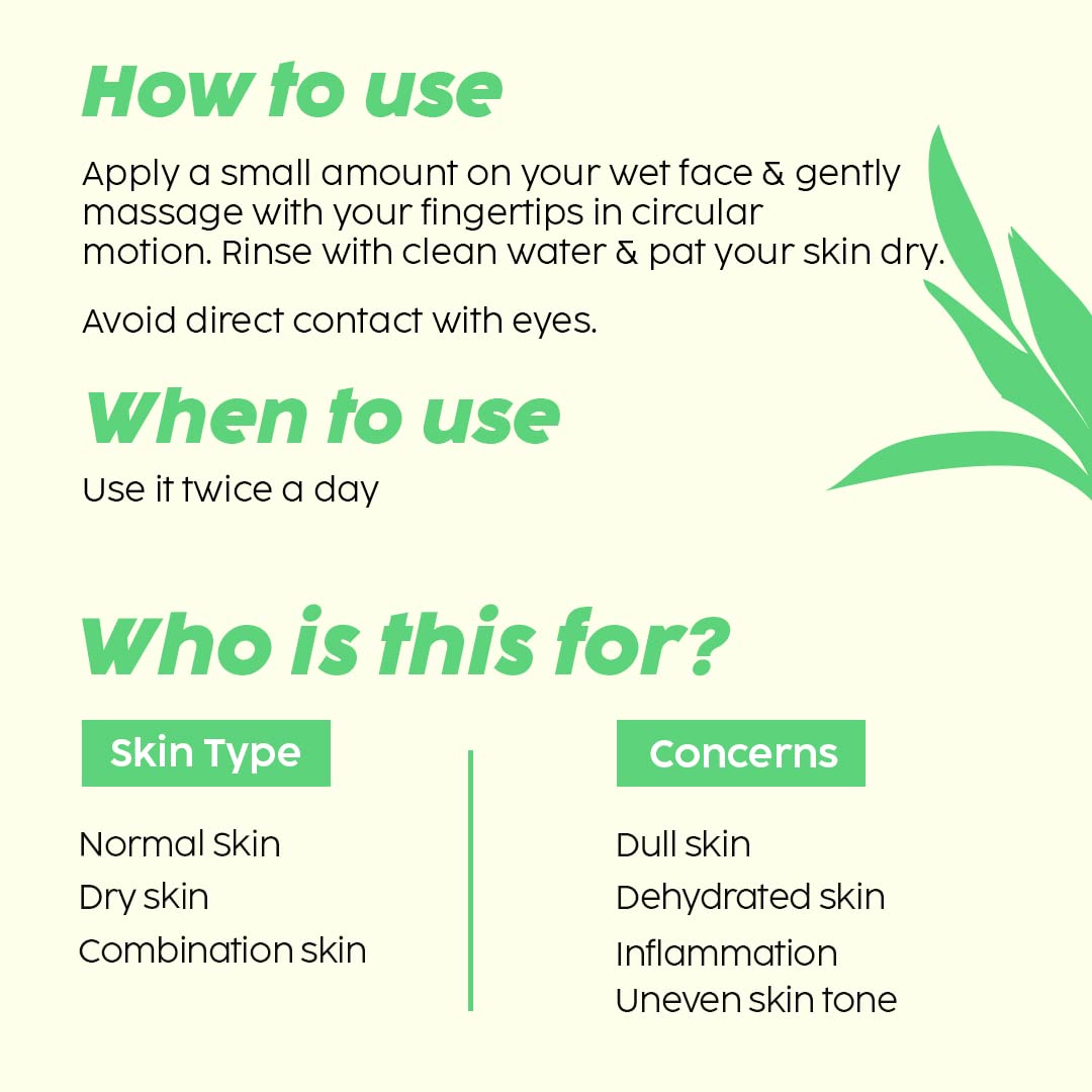 PLIX - THE PLANT FIX Vitamin C Juicy Face Wash (100 ml) Cleanser For Skin Brightening, With Pro Vitamin B5 For Moisturization & Alpha Lipoic Acid For Glowing Skin |