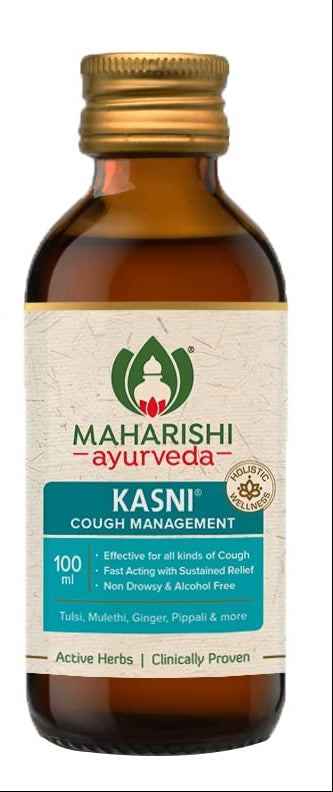 Maharishi Ayurveda Kasni Cough Syrup 100 ml For Kids Dry Cough Chronic Cough , Throat Care