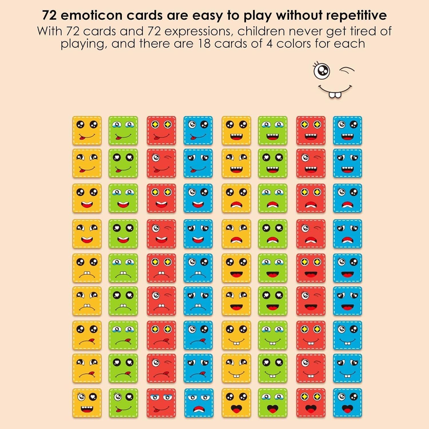 Toy Imagine Emoji Face Cube Puzzle Game for Kids