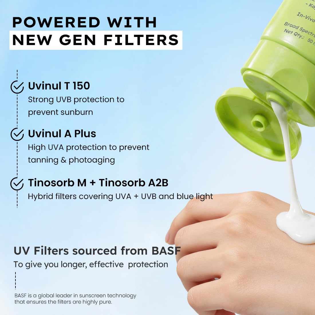 Hyphen All I Need Sunscreen SPF50 PA++++, Moisturizes, Repairs UV Damage, In-Vivo Tested (50ml)