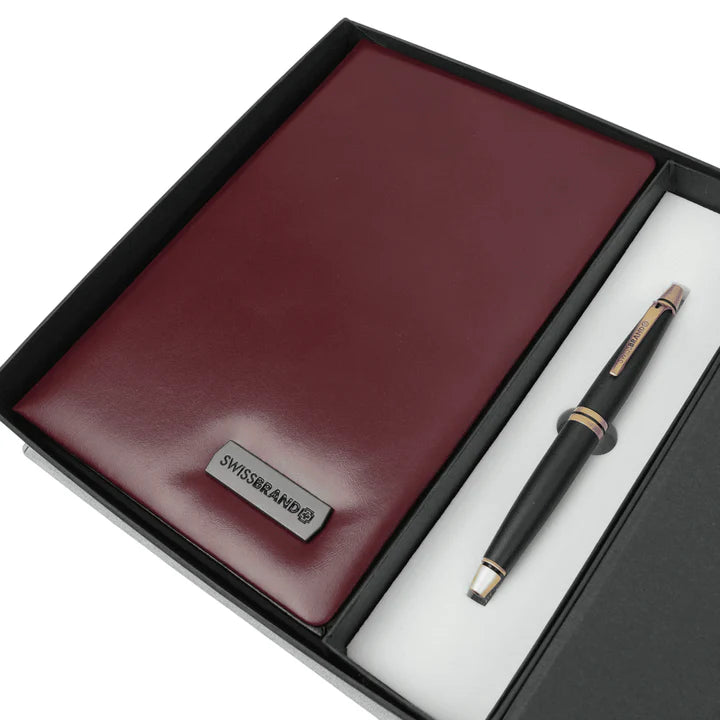 SWISSBRAND Gifting G02 Brown Diary with Pen