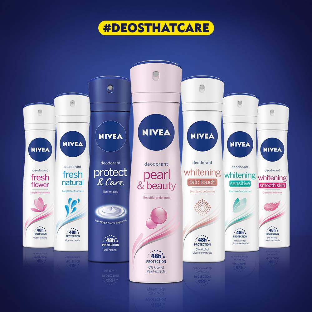 NIVEA Deodorant, Whitening Floral for Women, 150ml