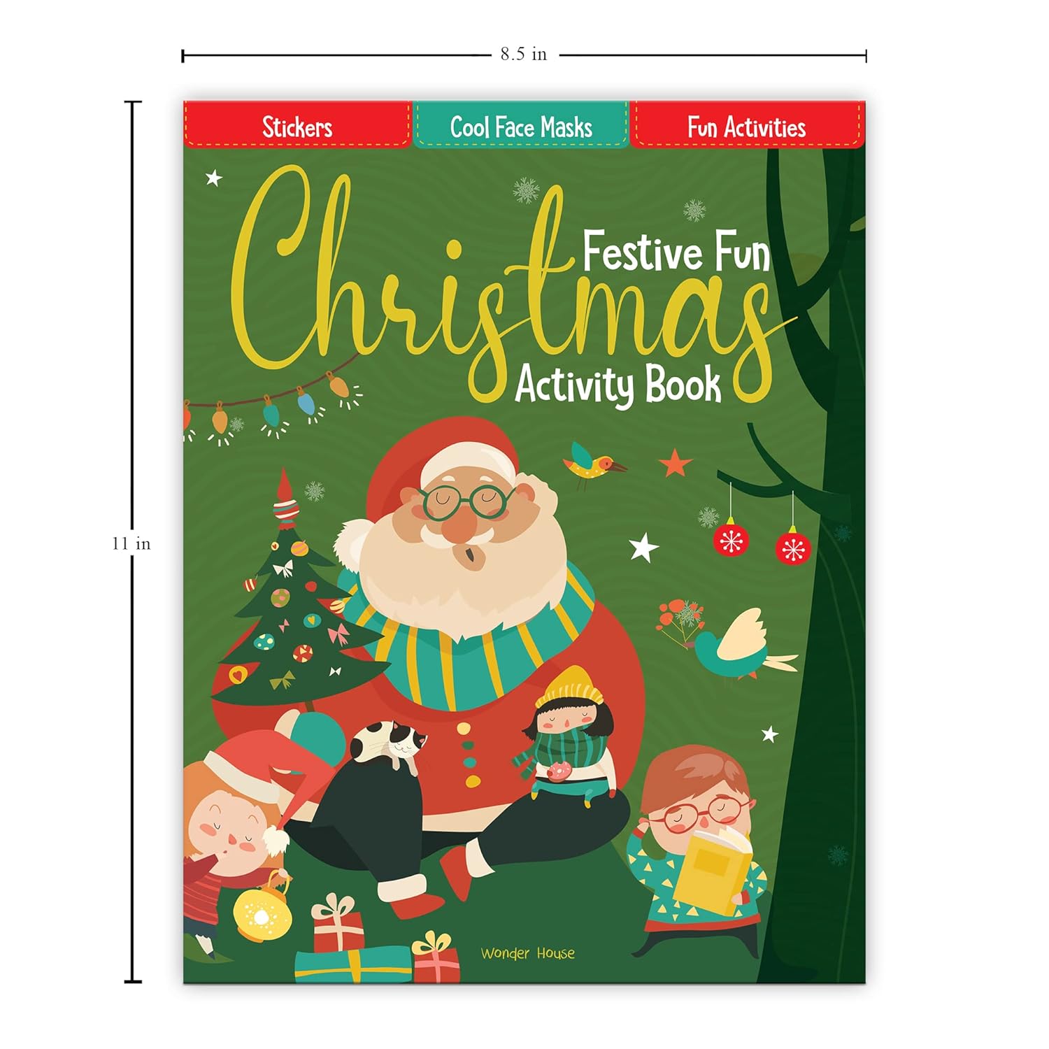 Christmas Activity Book for Children – Festive Fun Puzzles, Coloring, Mazes & More | Paperback