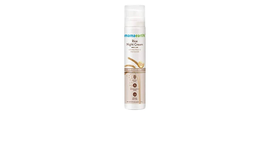 Mamaearth Rice Night Cream With Rice Water & Niacinamide - 50 gm