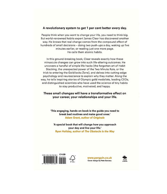 Atomic Habits Paperback Book