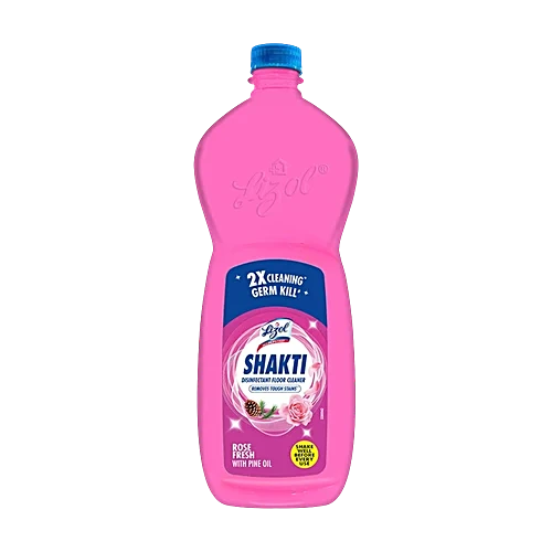 Lizol Shakti Disinfectant Floor Cleaner - Rose Fresh With Pine Oil, 900 ml
