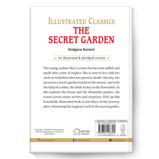 The Secret Garden : Illustrated Abridged Children Classic English Novel with Review Questions (Hardback) Book