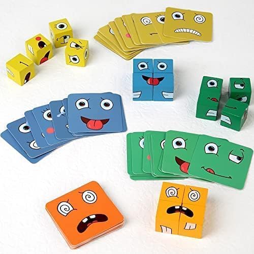 Toy Imagine Emoji Face Cube Puzzle Game for Kids