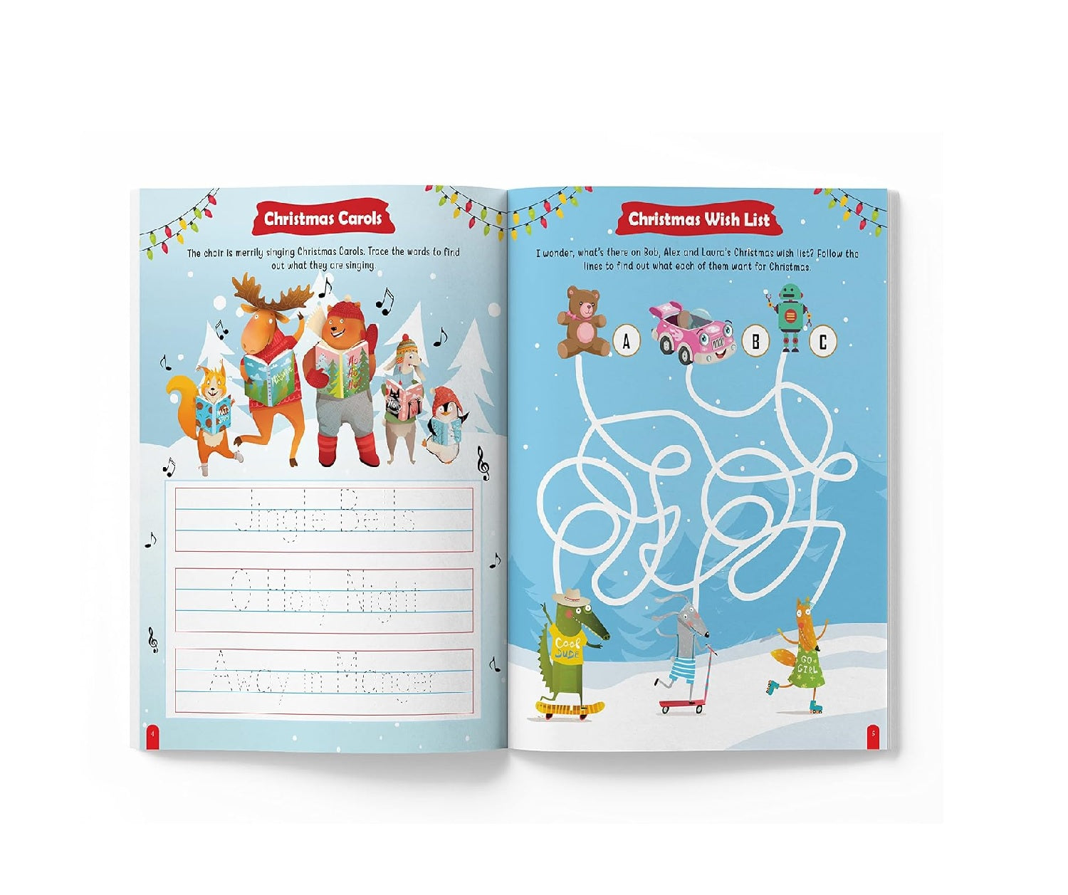 Christmas Activity Book for Children – Festive Fun Puzzles, Coloring, Mazes & More | Paperback