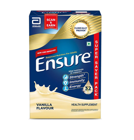 Pack of 2 Ensure Vanilla Flavored Nutritional Powder 950gm Nutrition for Balanced Diet & Daily Health Support
