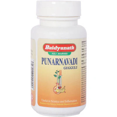 Baidyanath Punarnavadi Guggulu (80tab) for Abdominal diseases, Anaemia, Weight management