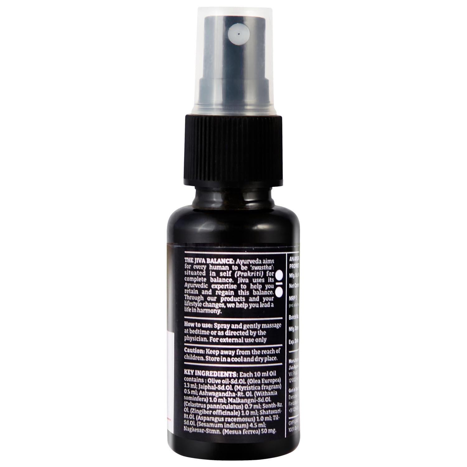 JIva Ayurveda Arouse Oil (30ml) For nervous response, energy levels, strengthening tissues