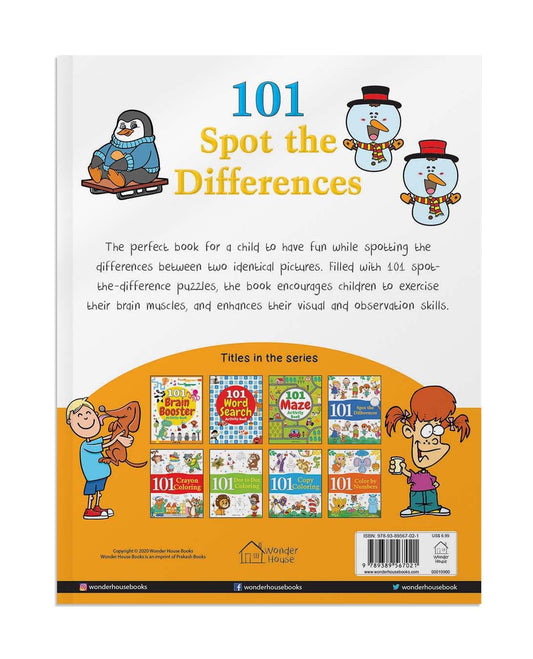 101 Spot the Differences: Fun Activity Book for Children | Paperback – Sticker Book