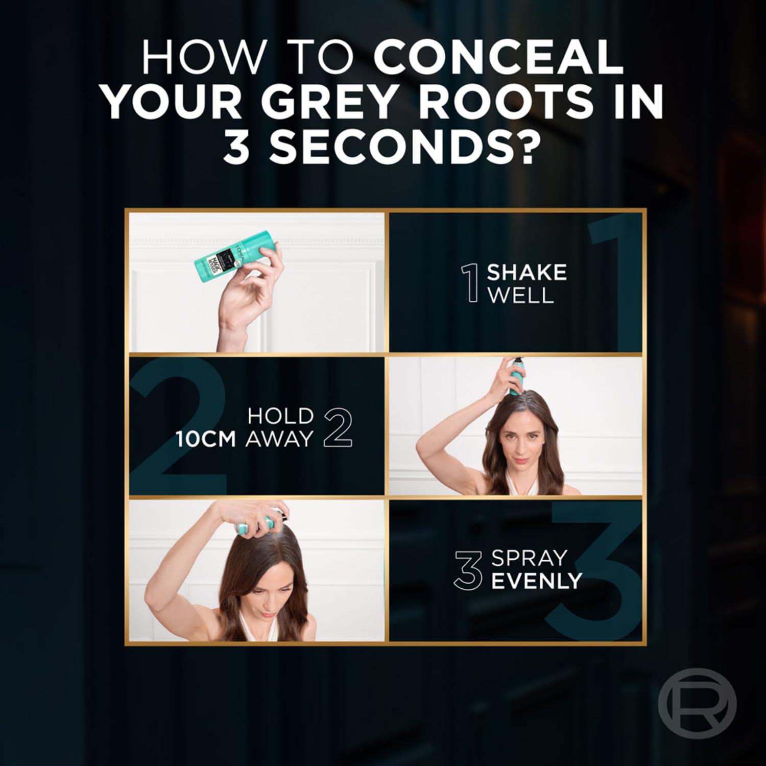 LOreal Paris Magic Retouch Instant Root Concealer Spray - Black - 75 ml