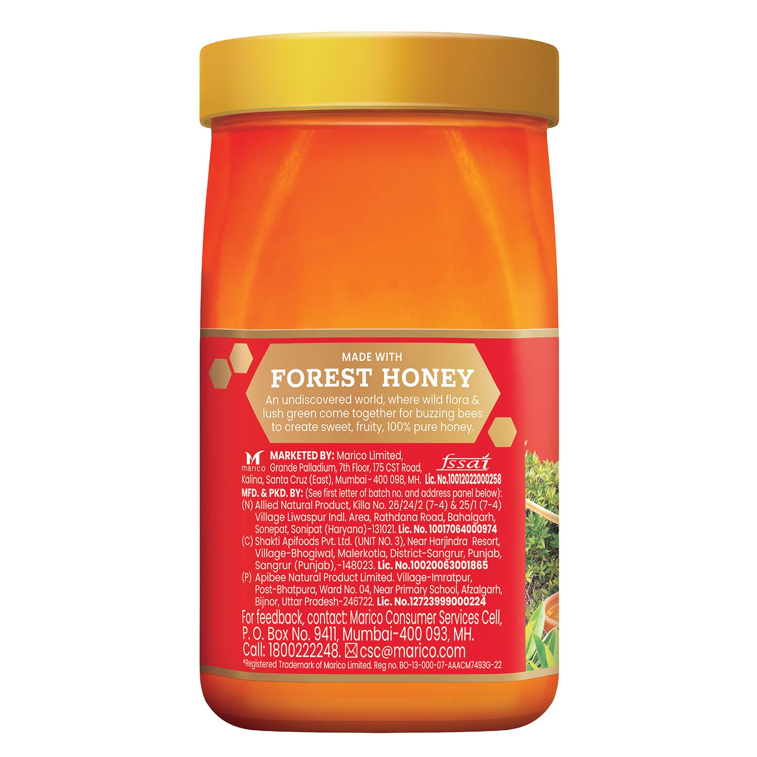 Saffola Honey Active, 1kg, Made with Sundarban Forest Honey, 100% Pure Honey, No sugar adulteration, Natural Immunity booster