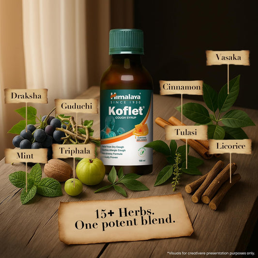Himalaya Herbals - Koflet Cough Syrup - 100 ml
