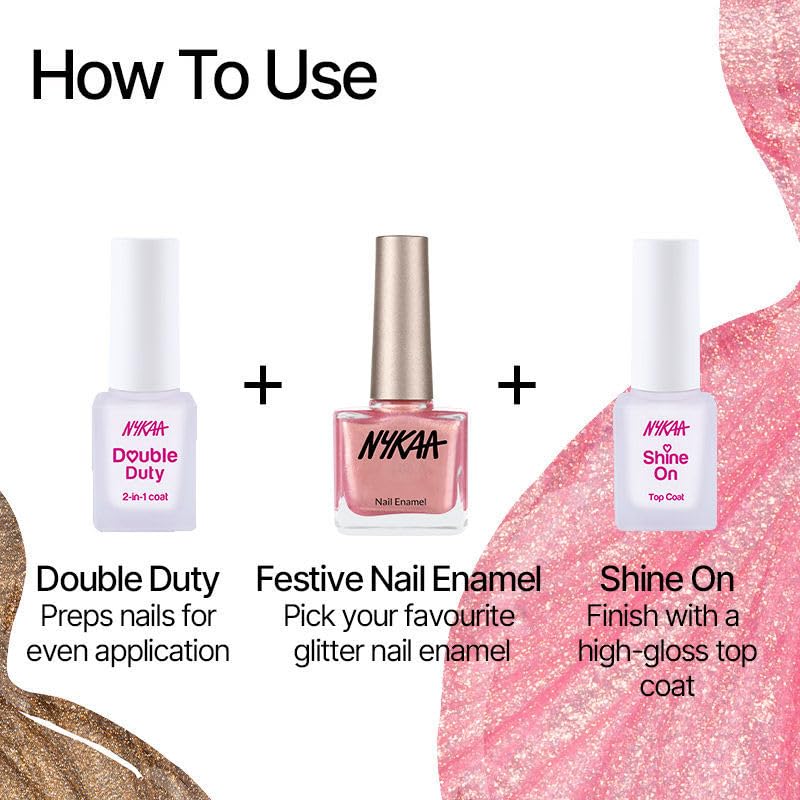 Nykaa Glitter Nail Enamel - Cinderella Feels 463