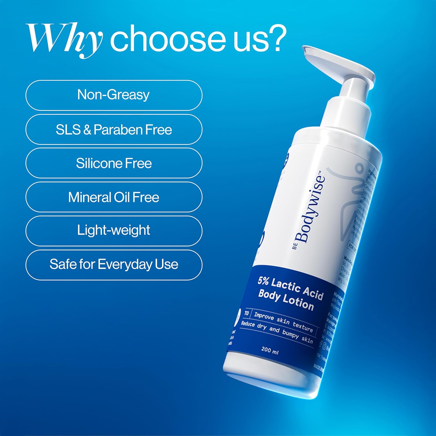 BeBodywise 5% Lactic Acid Body Lotion - 200 ml