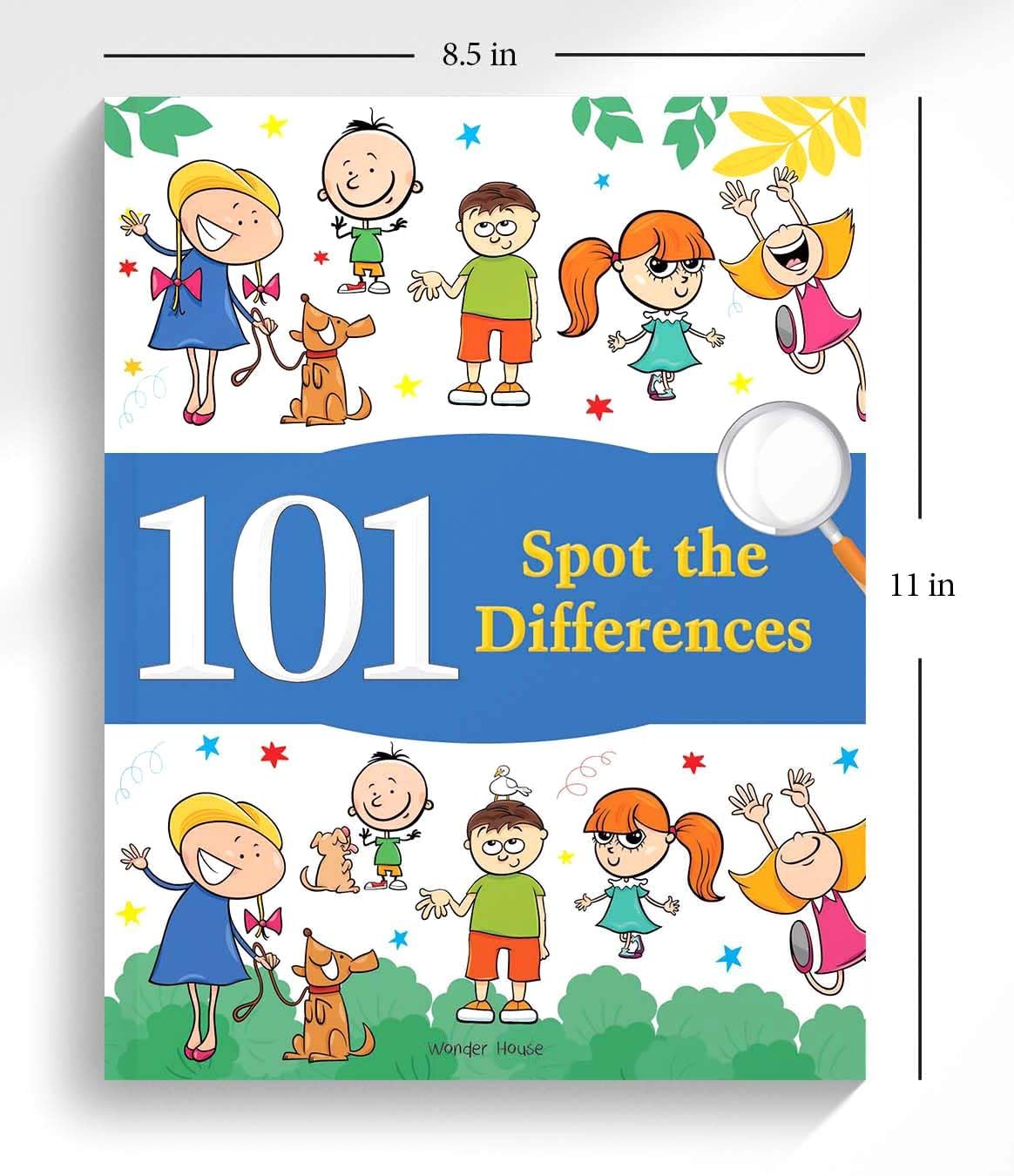 101 Spot the Differences: Fun Activity Book for Children | Paperback – Sticker Book