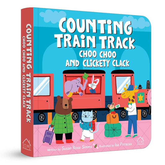 Counting Train Track – Choo Choo and Clickety Clack: A Fun Rhyming Board Book to Learn Numbers 1–10 with Trains, Tracks & Counting Fun | Board Book