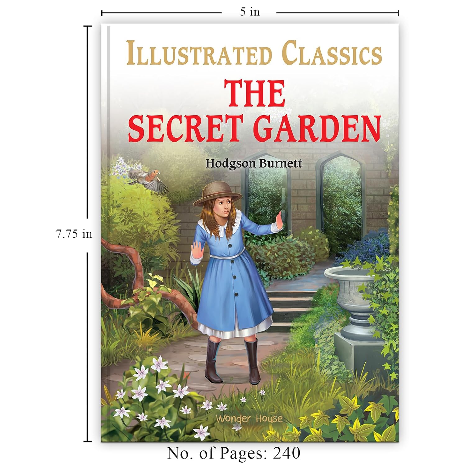 The Secret Garden : Illustrated Abridged Children Classic English Novel with Review Questions (Hardback) Book