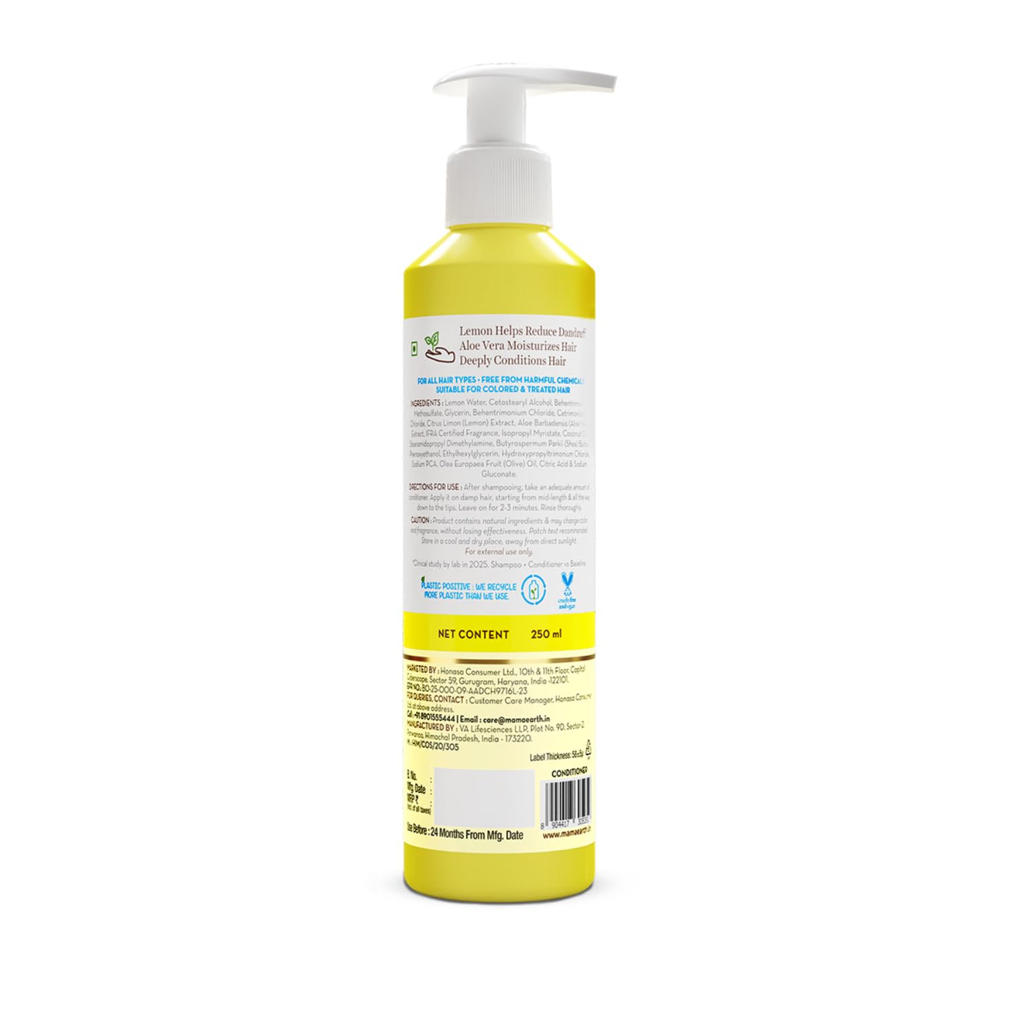Mamaearth Lemon Anti-Dandruff Conditioner For Soft & Smooth Hair - 250 ml