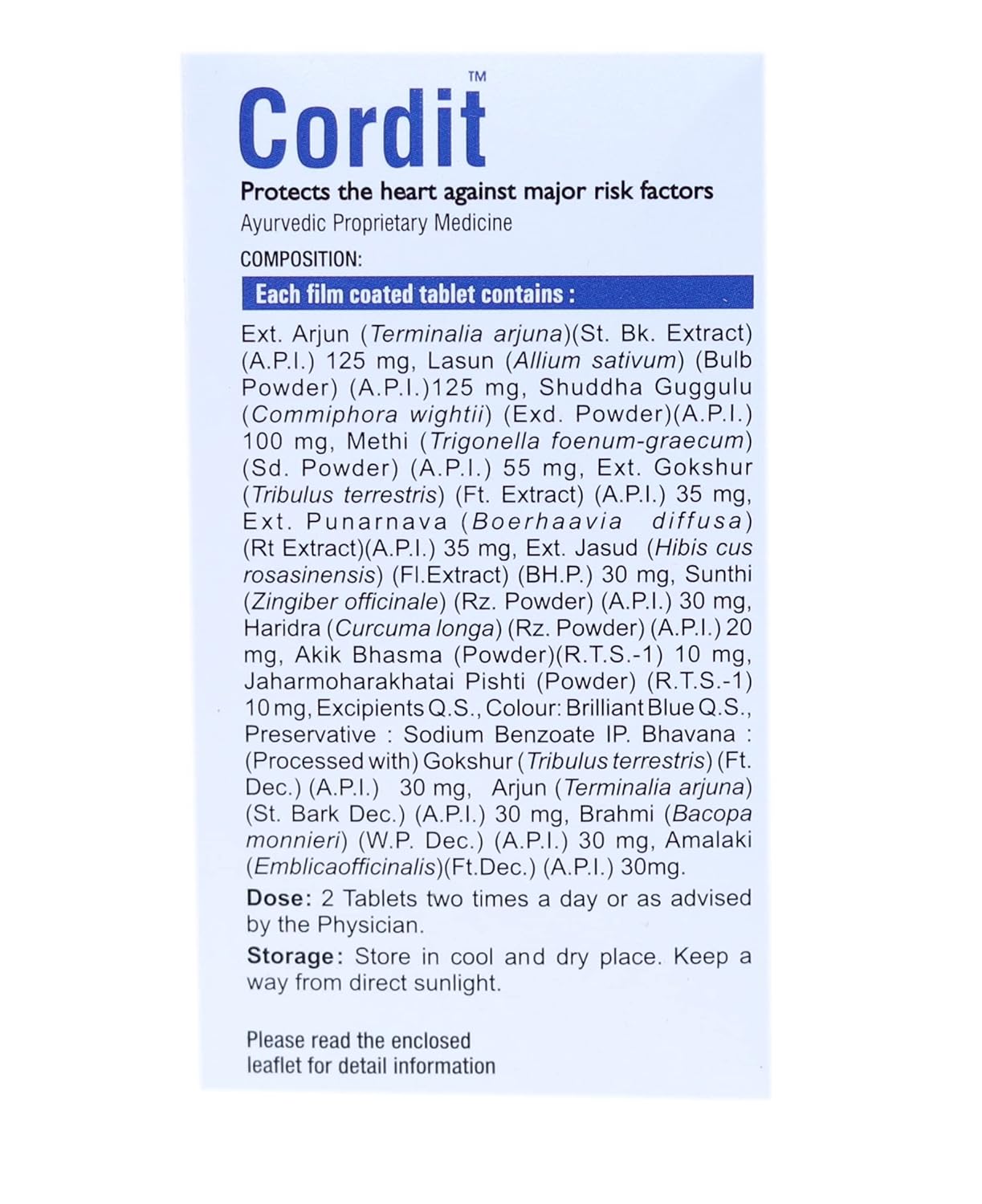 Cordit Virgo 100 Tablets
