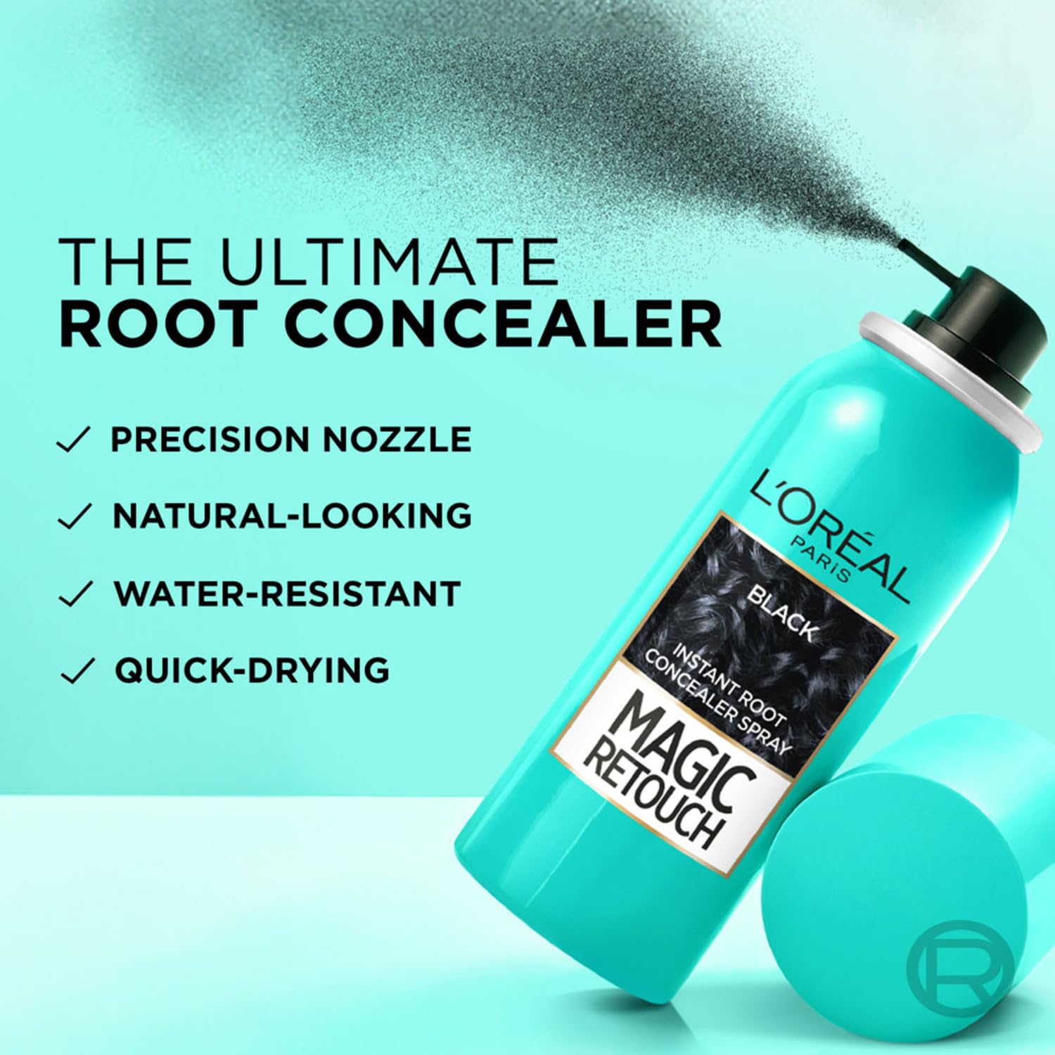 LOreal Paris Magic Retouch Instant Root Concealer Spray - Black - 75 ml