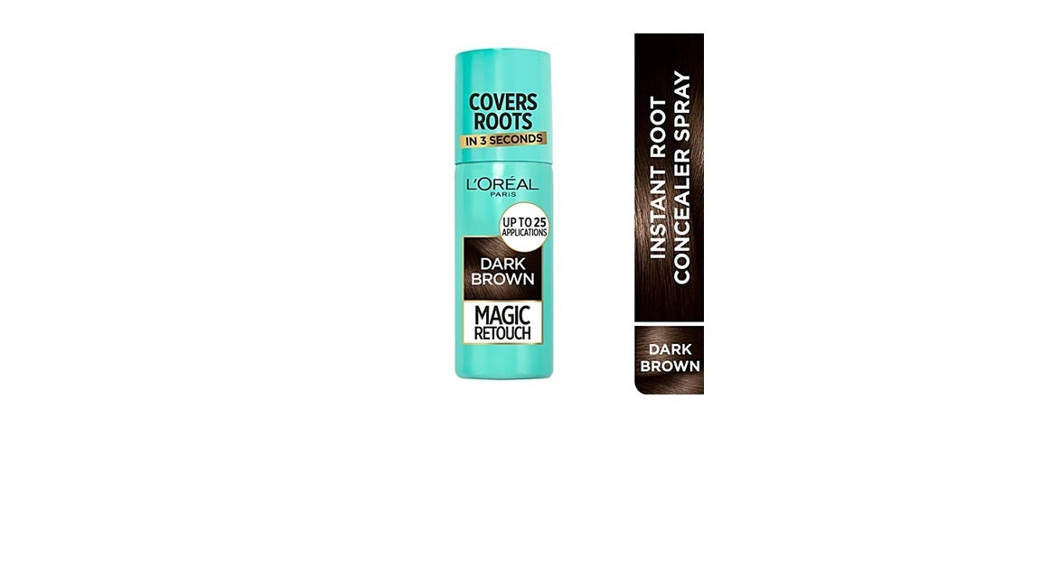 LOreal Paris Magic Retouch Instant Root Concealer Spray - Dark Brown - 75 ml