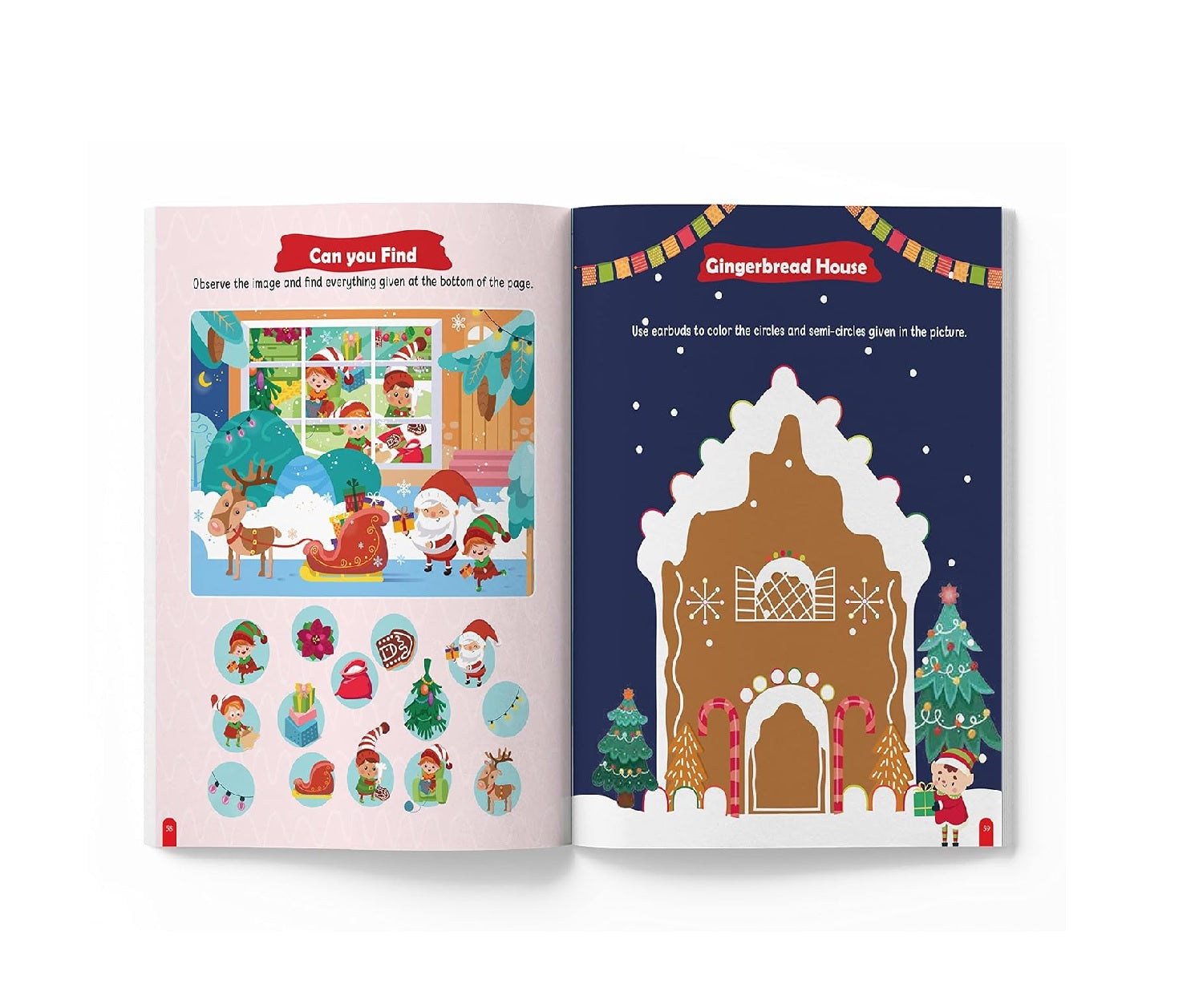 Christmas Activity Book for Children – Festive Fun Puzzles, Coloring, Mazes & More | Paperback