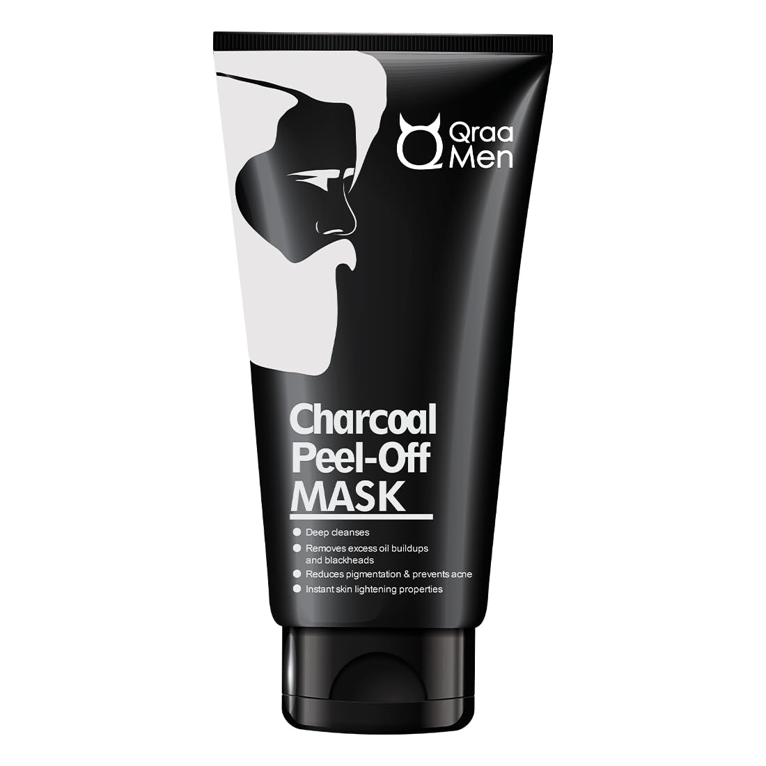 Qraa Men Activated Charcoal Peel Off Mask for Men| Deep Cleansing | Blackheads Removal | Dead Skin Removal | 100gm