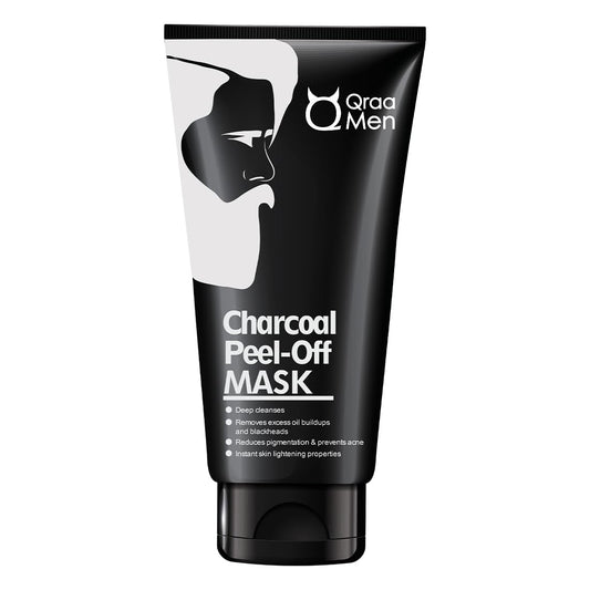 Qraa Men Activated Charcoal Peel Off Mask for Men| Deep Cleansing | Blackheads Removal | Dead Skin Removal | 100gm