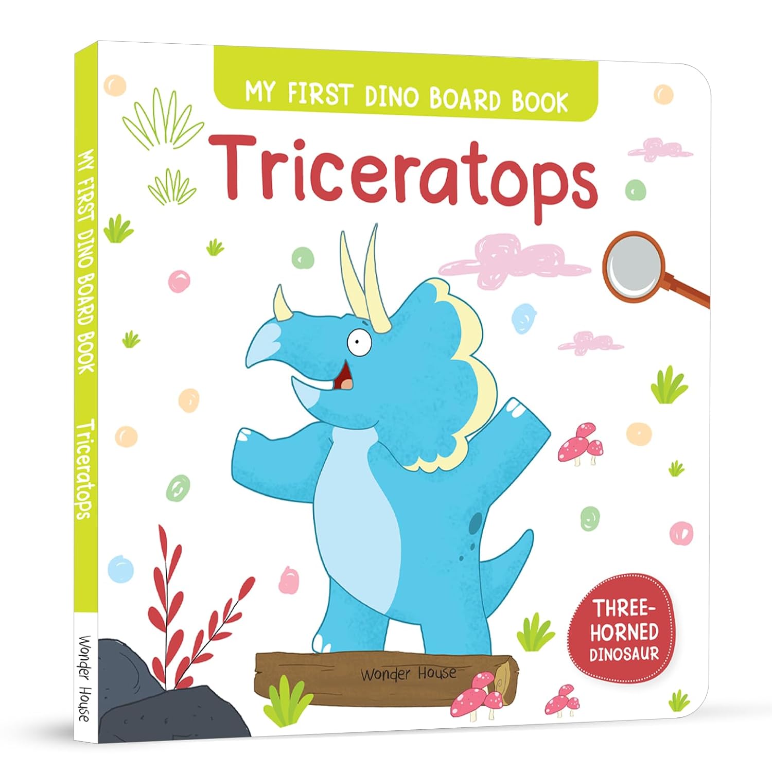 Triceratops – My First Dino Board Book: Illustrated Dinosaur Picture Book for Kids |  Board Book