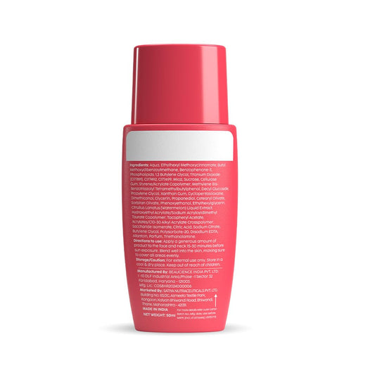 PLIX - THE PLANT FIX Watermelon Tint Twist Color-Adapting Sunscreen | For light coverage & instant glow | SPF 50 PA++++ | Pentavitin®, Suncat DE™ | Sun Damage & Tan Repair | low to medium coverage | Light Golden Glow