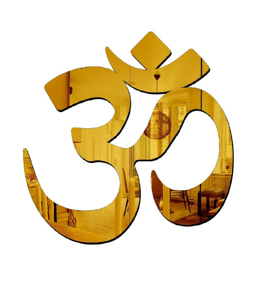 Gold Color - OM 3D Acrylic Mirror Wall Stickers